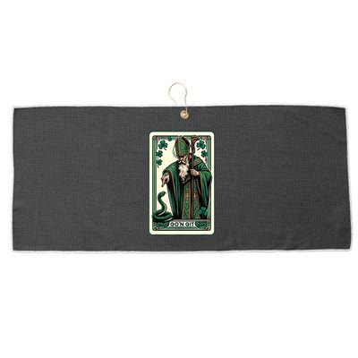 Tarot Card Funny St Patricks Day Gon Git St Patrick Large Microfiber Waffle Golf Towel