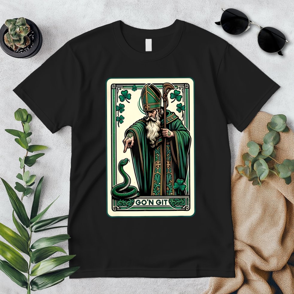 Tarot Card Funny St Patricks Day Gon Git St Patrick Premium T-Shirt