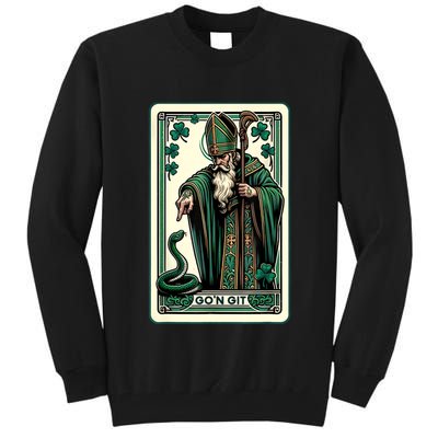 Tarot Card Funny St Patricks Day Gon Git St Patrick Tall Sweatshirt