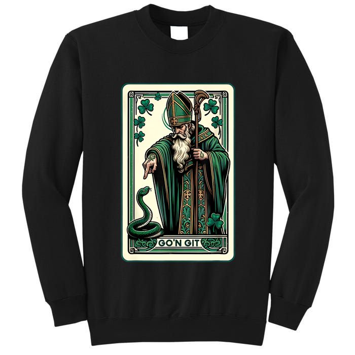 Tarot Card Funny St Patricks Day Gon Git St Patrick Tall Sweatshirt