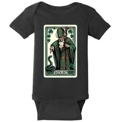 Tarot Card Funny St Patricks Day Gon Git St Patrick Baby Bodysuit