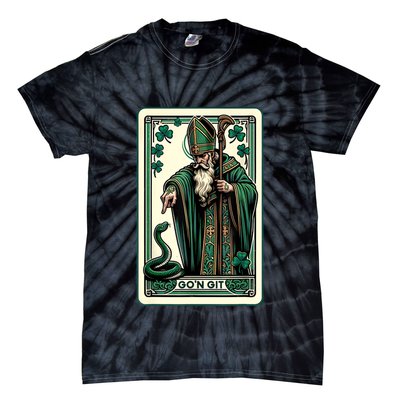 Tarot Card Funny St Patricks Day Gon Git St Patrick Tie-Dye T-Shirt
