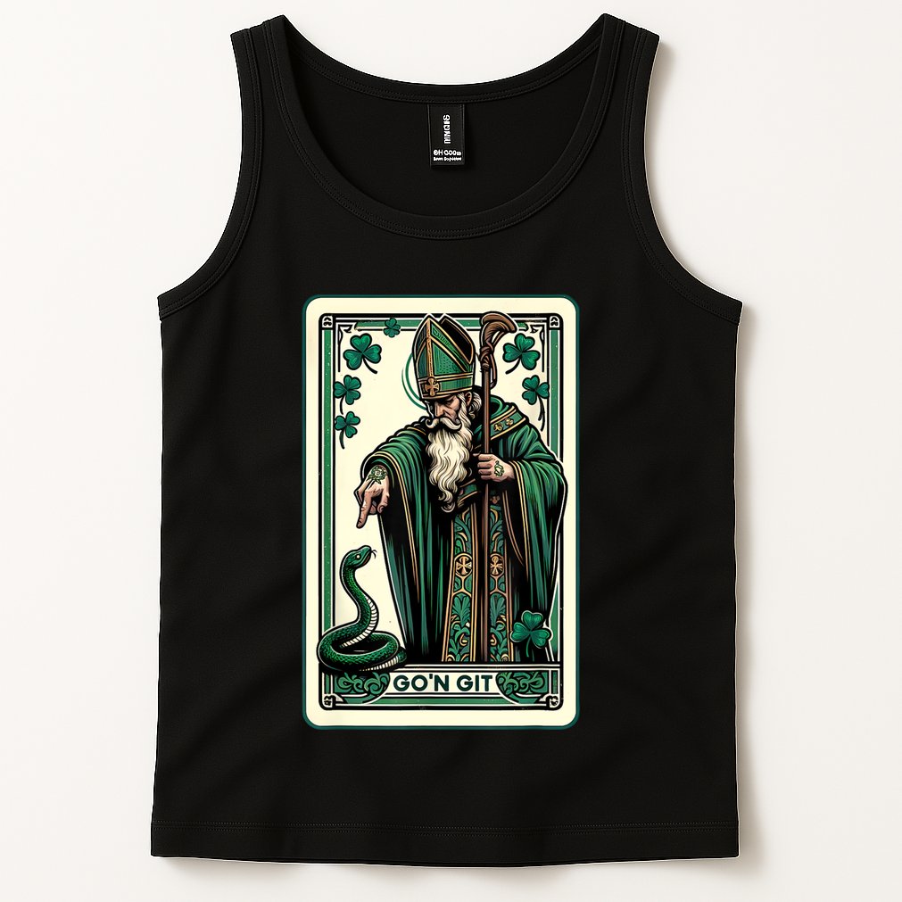 Tarot Card Funny St Patricks Day Gon Git St Patrick Tank Top