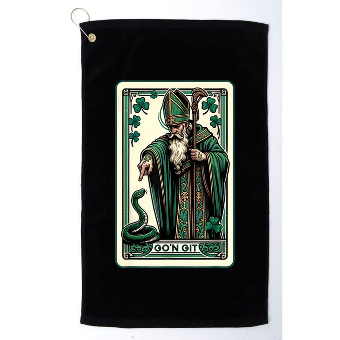 Tarot Card Funny St Patricks Day Gon Git St Patrick Golf Towel