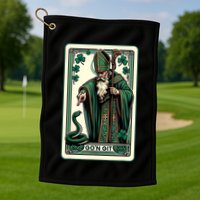 Tarot Card Funny St Patricks Day Gon Git St Patrick Golf Towel