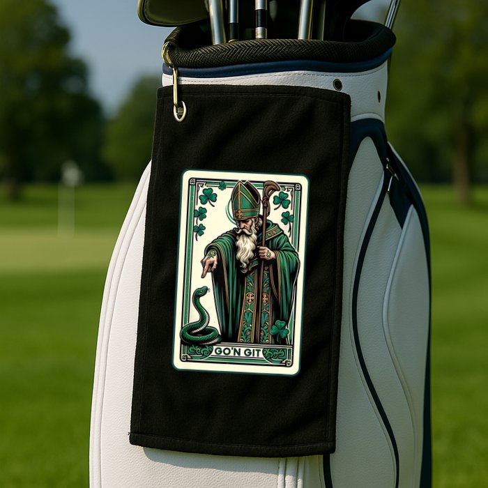 Tarot Card Funny St Patricks Day Gon Git St Patrick Golf Towel