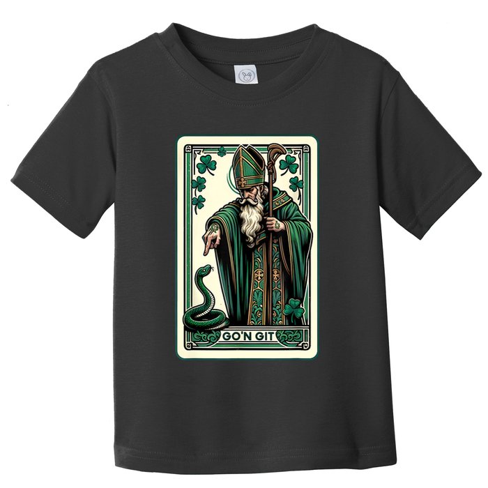 Tarot Card Funny St Patricks Day Gon Git St Patrick Toddler T-Shirt