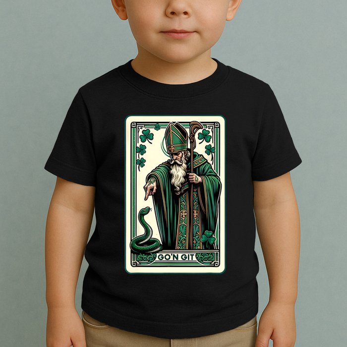 Tarot Card Funny St Patricks Day Gon Git St Patrick Toddler T-Shirt