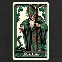 Tarot Card Funny St Patricks Day Gon Git St Patrick Microfiber Hand Towel
