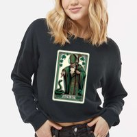 Tarot Card Funny St Patricks Day Gon Git St Patrick Cropped Pullover Crew