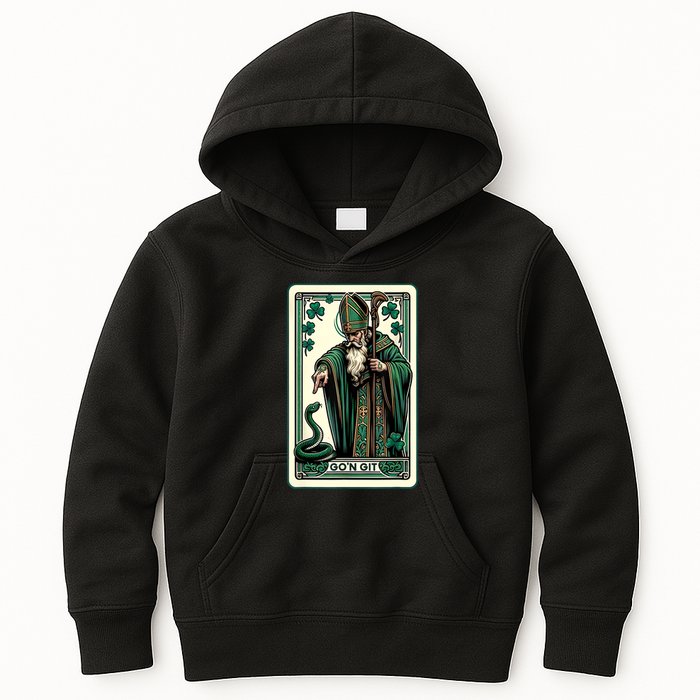 Tarot Card Funny St Patricks Day Gon Git St Patrick Kids Hoodie