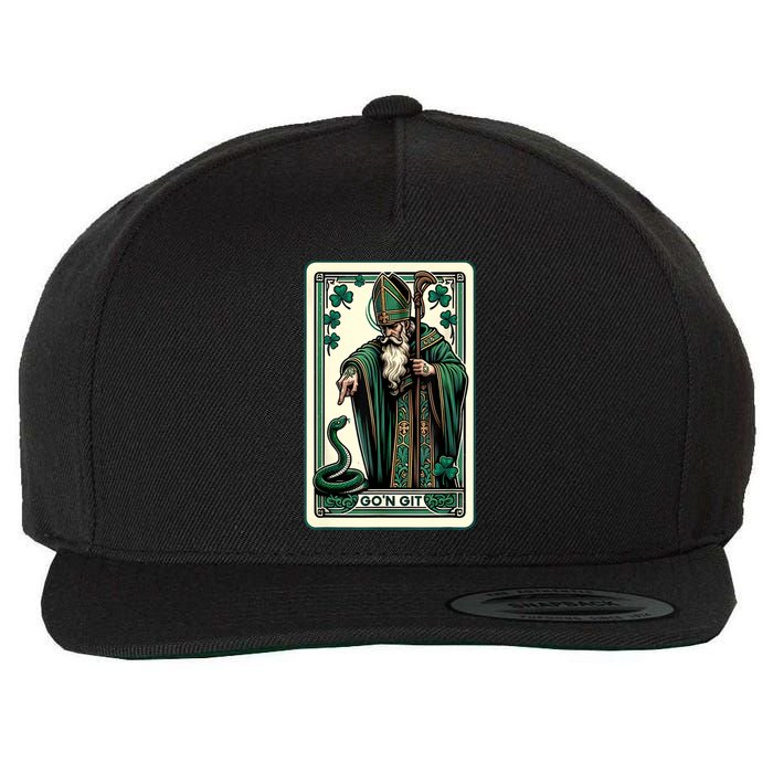Tarot Card Funny St Patricks Day Gon Git St Patrick Wool Snapback Cap