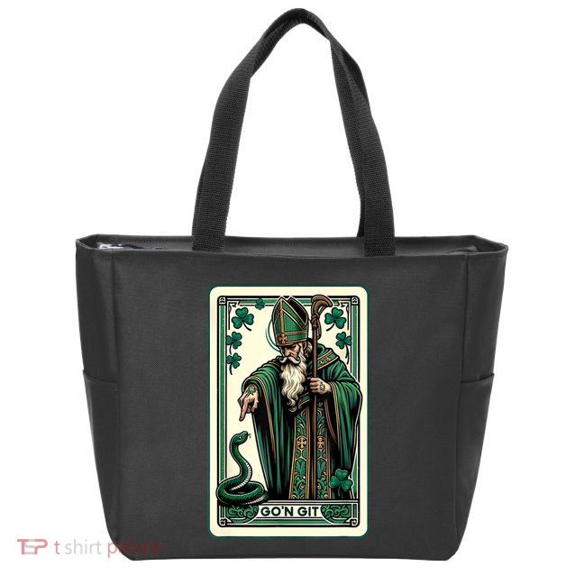 Tarot Card Funny St Patricks Day Gon Git St Patrick Zip Tote Bag