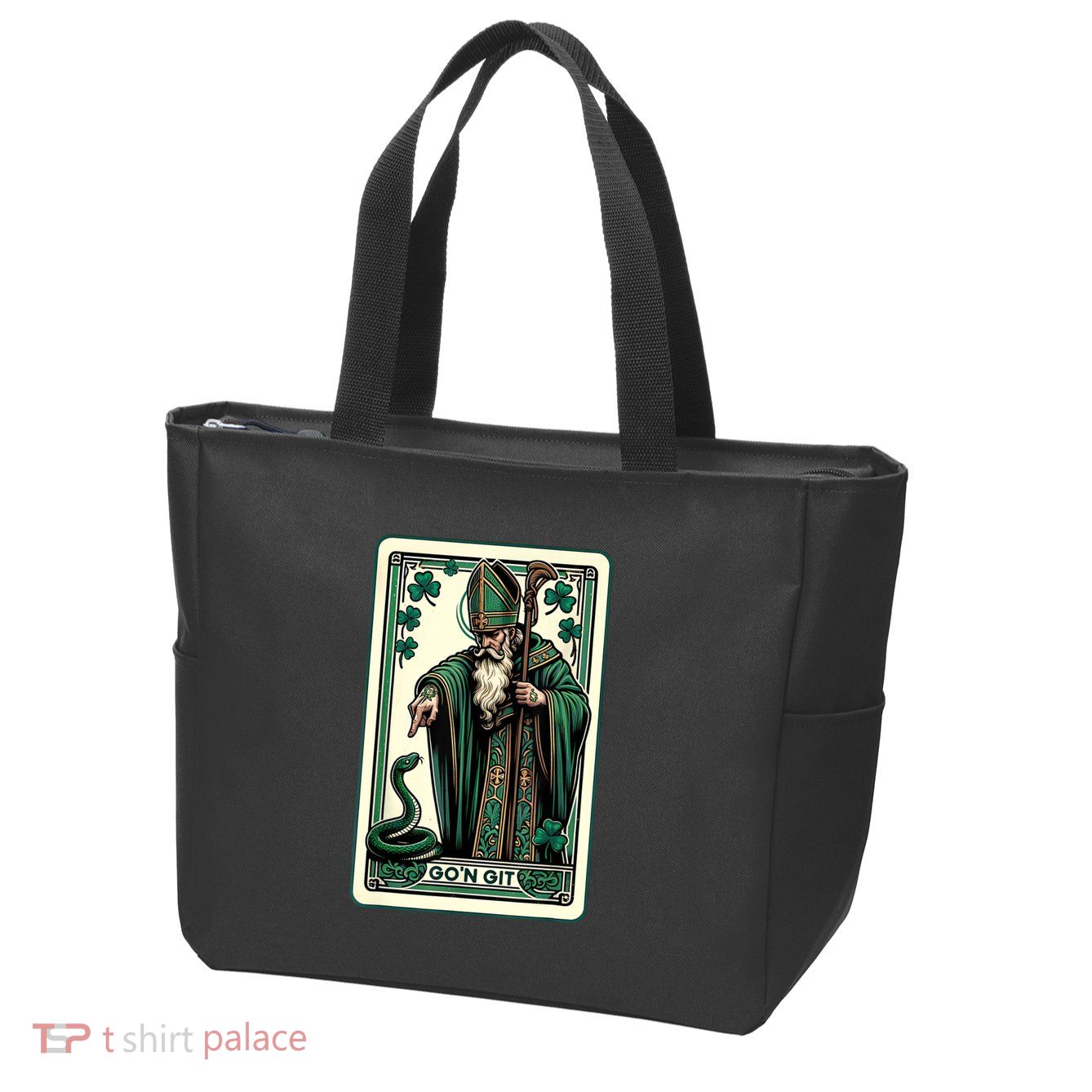 Tarot Card Funny St Patricks Day Gon Git St Patrick Zip Tote Bag