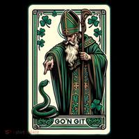 Tarot Card Funny St Patricks Day Gon Git St Patrick Zip Tote Bag