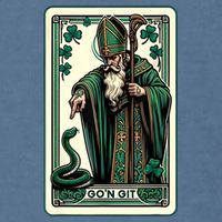 Tarot Card Funny St Patricks Day Gon Git St Patrick Garment-Dyed Sweatshirt
