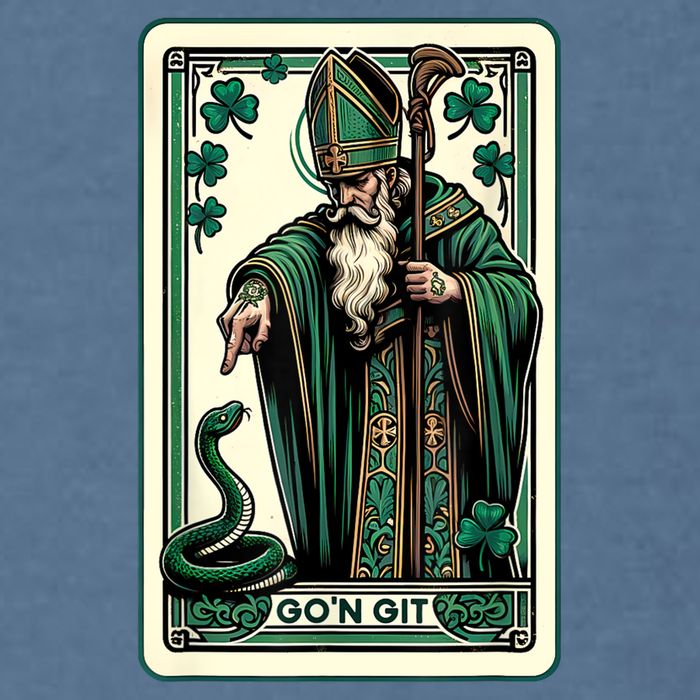 Tarot Card Funny St Patricks Day Gon Git St Patrick Garment-Dyed Sweatshirt
