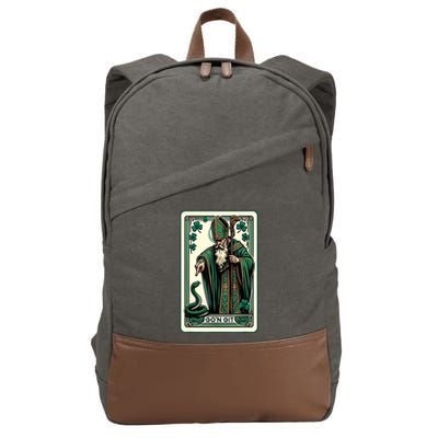 Tarot Card Funny St Patricks Day Gon Git St Patrick Cotton Canvas Backpack