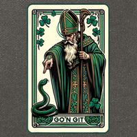 Tarot Card Funny St Patricks Day Gon Git St Patrick Cotton Canvas Backpack