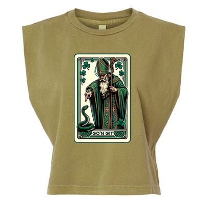 Tarot Card Funny St Patricks Day Gon Git St Patrick Garment-Dyed Women's Muscle Tee