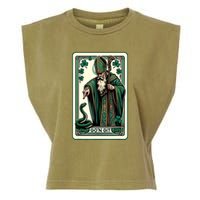 Tarot Card Funny St Patricks Day Gon Git St Patrick Garment-Dyed Women's Muscle Tee