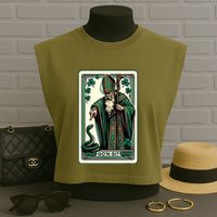 Tarot Card Funny St Patricks Day Gon Git St Patrick Garment-Dyed Women's Muscle Tee