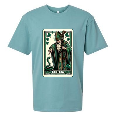 Tarot Card Funny St Patricks Day Gon Git St Patrick Sueded Cloud Jersey T-Shirt