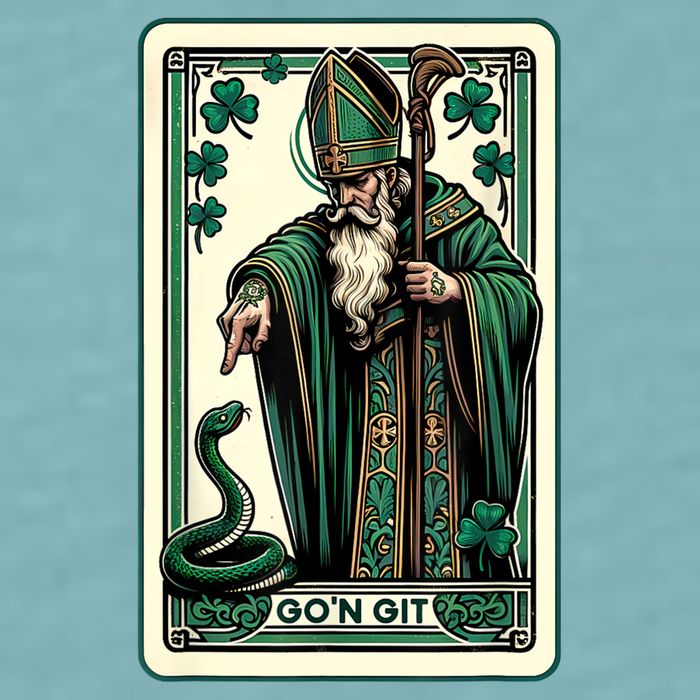 Tarot Card Funny St Patricks Day Gon Git St Patrick Sueded Cloud Jersey T-Shirt