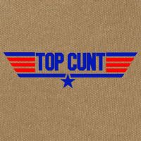Top Cunt Funny Parody Cotton Canvas Backpack
