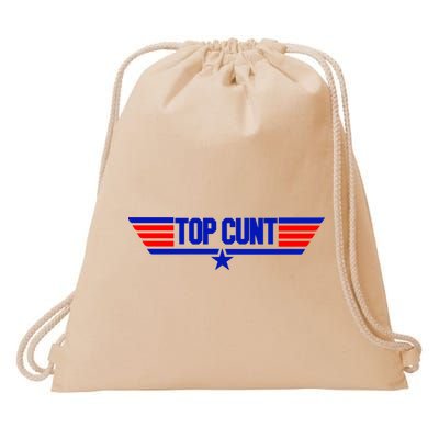 Top Cunt Funny Parody Drawstring Bag