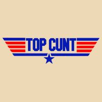 Top Cunt Funny Parody Drawstring Bag