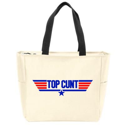 Top Cunt Funny Parody Zip Tote Bag