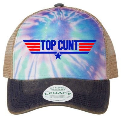 Top Cunt Funny Parody Legacy Tie Dye Trucker Hat