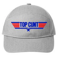 Top Cunt Funny Parody 7-Panel Snapback Hat