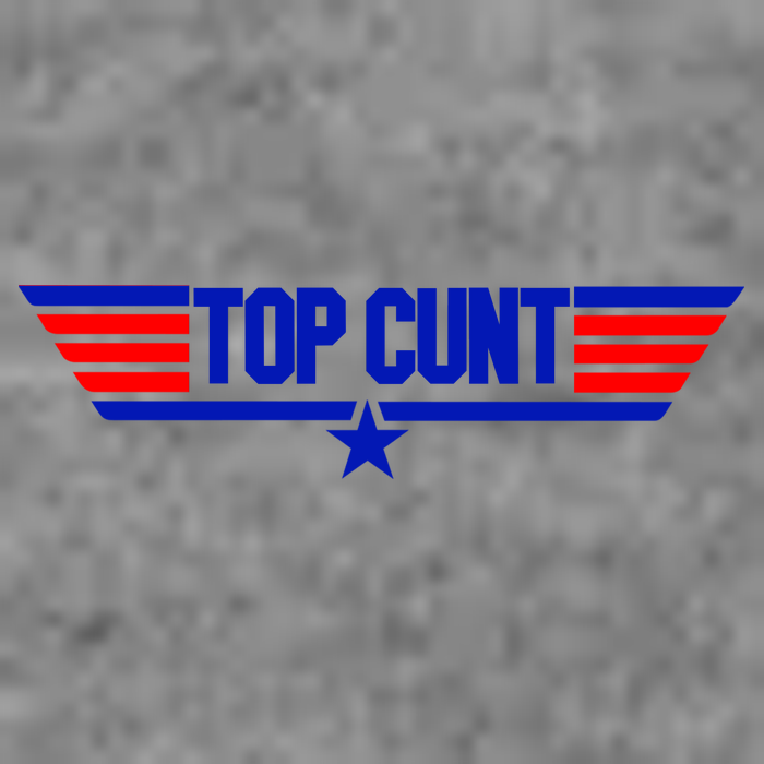 Top Cunt Funny Parody 7-Panel Snapback Hat