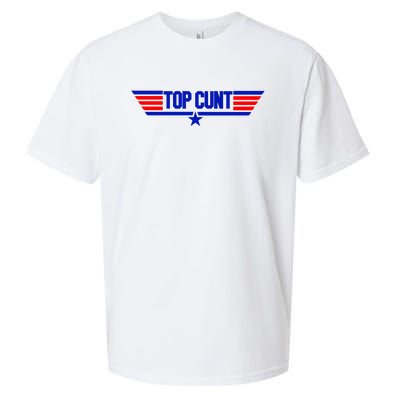 Top Cunt Funny Parody Sueded Cloud Jersey T-Shirt