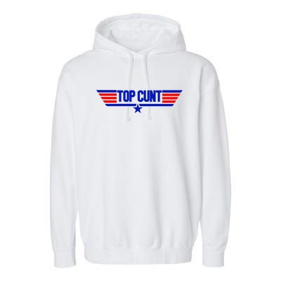 Top Cunt Funny Parody Garment-Dyed Fleece Hoodie