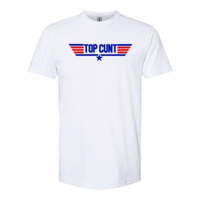 Top Cunt Funny Parody Softstyle CVC T-Shirt