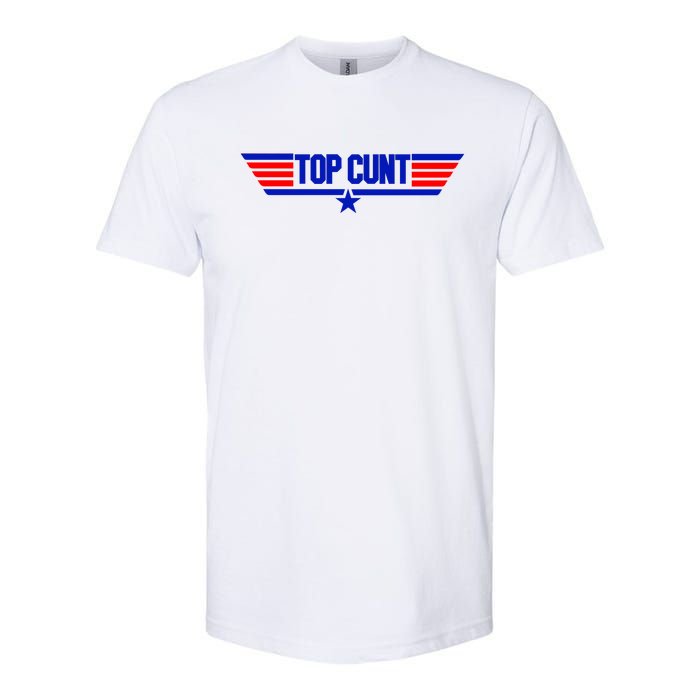 Top Cunt Funny Parody Softstyle CVC T-Shirt