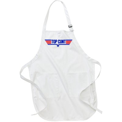 Top Cunt Funny Parody Full-Length Apron With Pockets