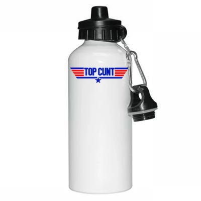 Top Cunt Funny Parody Aluminum Water Bottle 