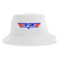 Top Cunt Funny Parody Sustainable Bucket Hat