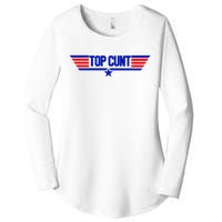 Top Cunt Funny Parody Women's Perfect Tri Tunic Long Sleeve Shirt