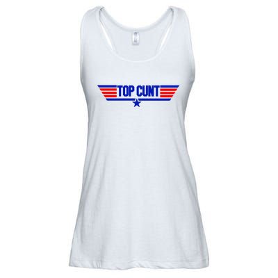 Top Cunt Funny Parody Ladies Essential Flowy Tank