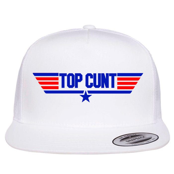 Top Cunt Funny Parody Flat Bill Trucker Hat