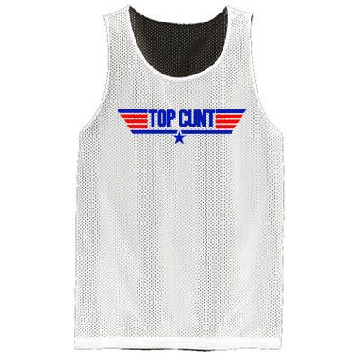 Top Cunt Funny Parody Mesh Reversible Basketball Jersey Tank