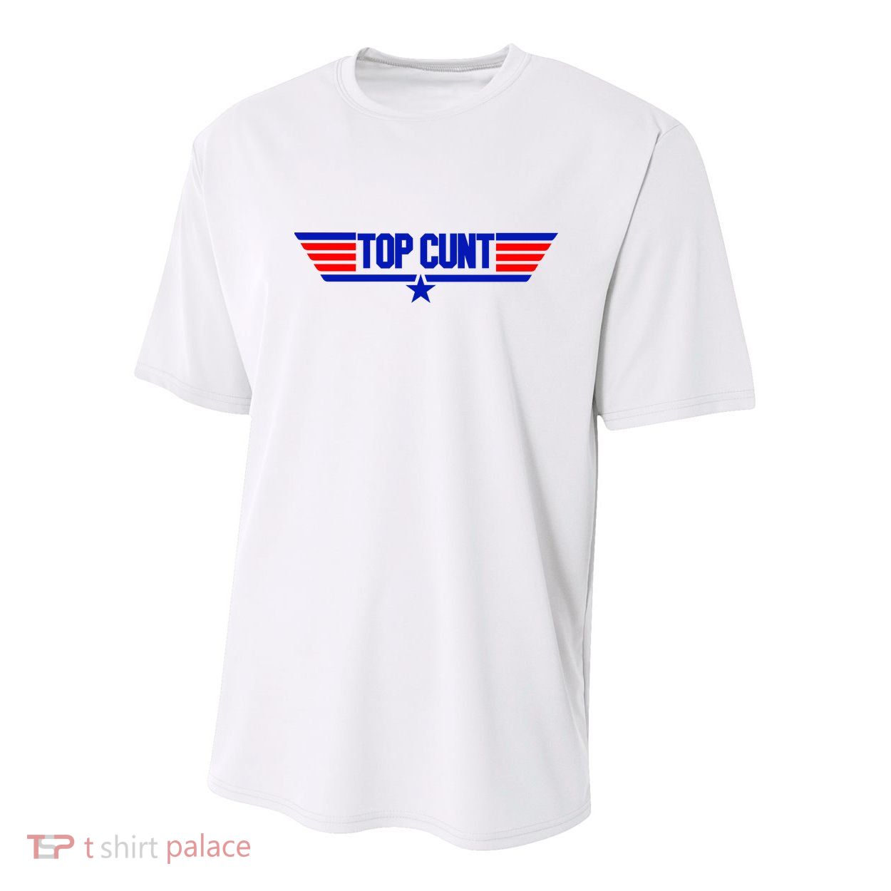 Top Cunt Funny Parody Youth Performance Sprint T-Shirt