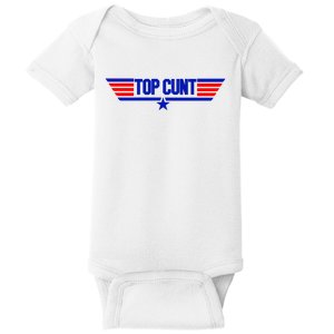 Top Cunt Funny Parody Baby Bodysuit