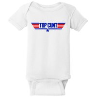 Top Cunt Funny Parody Baby Bodysuit