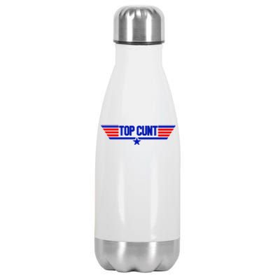 Top Cunt Funny Parody Stainless Steel Insulated Water Bottle